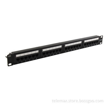 CAT 5e Patch Panel with Plastic Powder Cladding